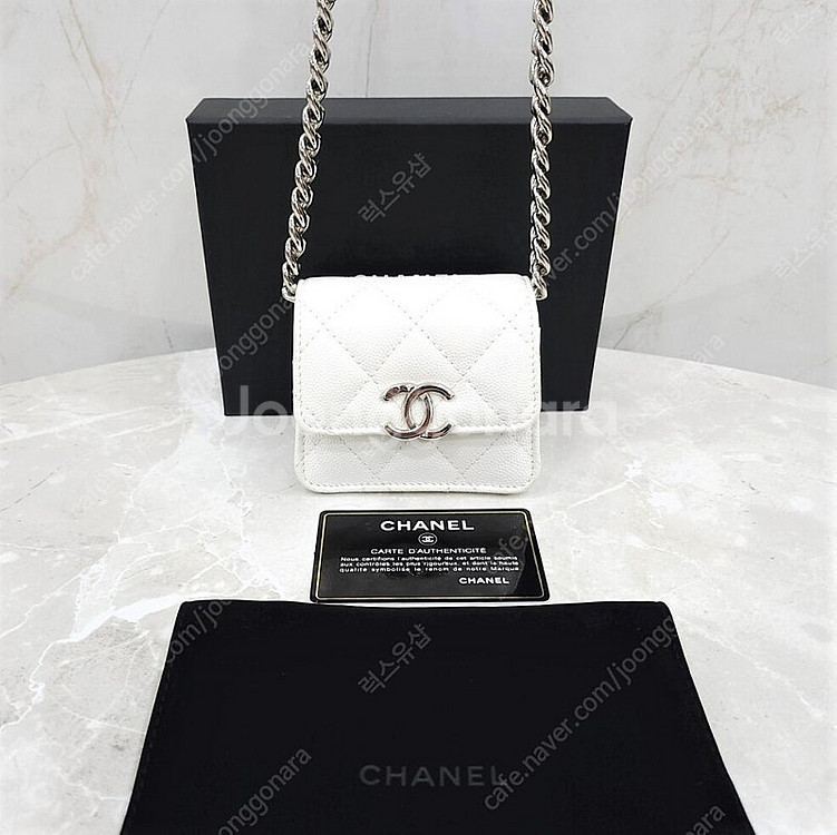 [럭스유] 샤넬 CC로고 캐비어 체인 미니백--7