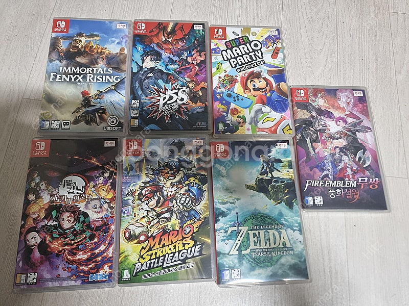 스위치 게임칩 7종 판매합니다.--1