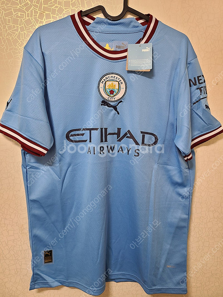 새제품) 맨시티 맨체스터 시티 홈 레플리카 M 축구 유니폼 (택O)--0