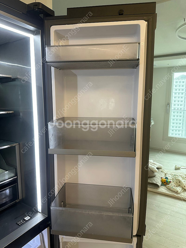 삼성전자 쉐프컬렉션 4도어 930L 세라 블랙 냉장고--9