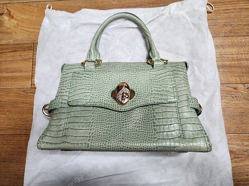 앤클라인 뉴욕 Anne Klein new york 민트그린 가죽 백 가방 이미지