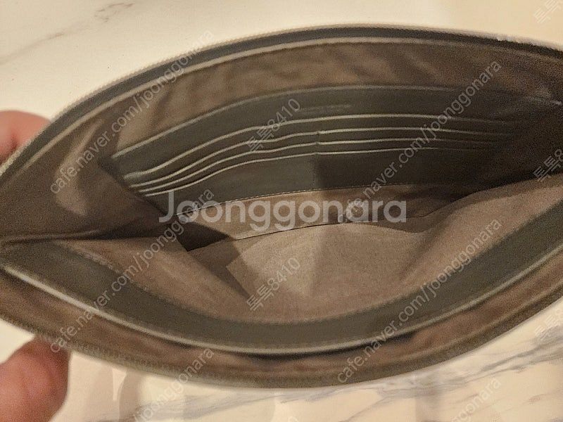 보테가베네타 인트레치아토 그레이 클러치 A급--3