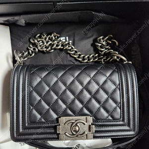 샤넬 보이백 빈티지 은장 25번대