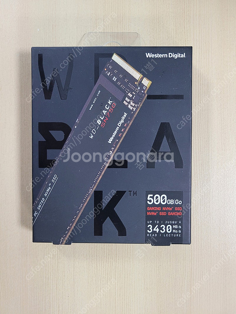 WD SN750 m.2 nvme SSD 500GB 미개...--0
