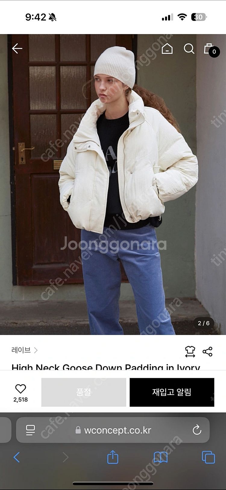 레이브 하이넥 구스다운 (타사이트유도거래 사절)--1