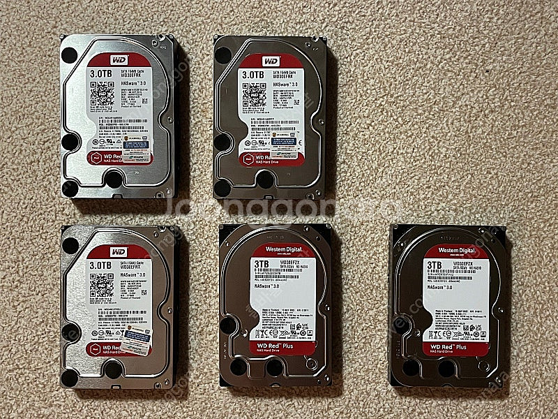 WD Red 와 Red Plus 3tb 미사용--0