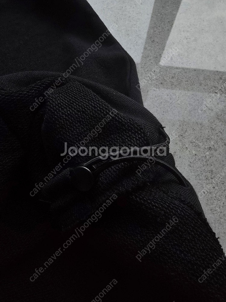 [새제품] 송지오옴므 지제로 블랙 후드 티셔츠--7