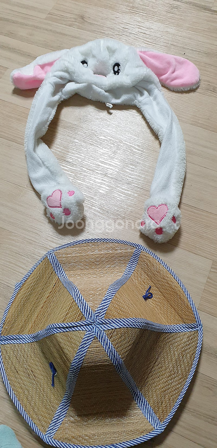 ㅣ토끼 모자, 디어베이비 아동 목도리, 밀짚 모자--0