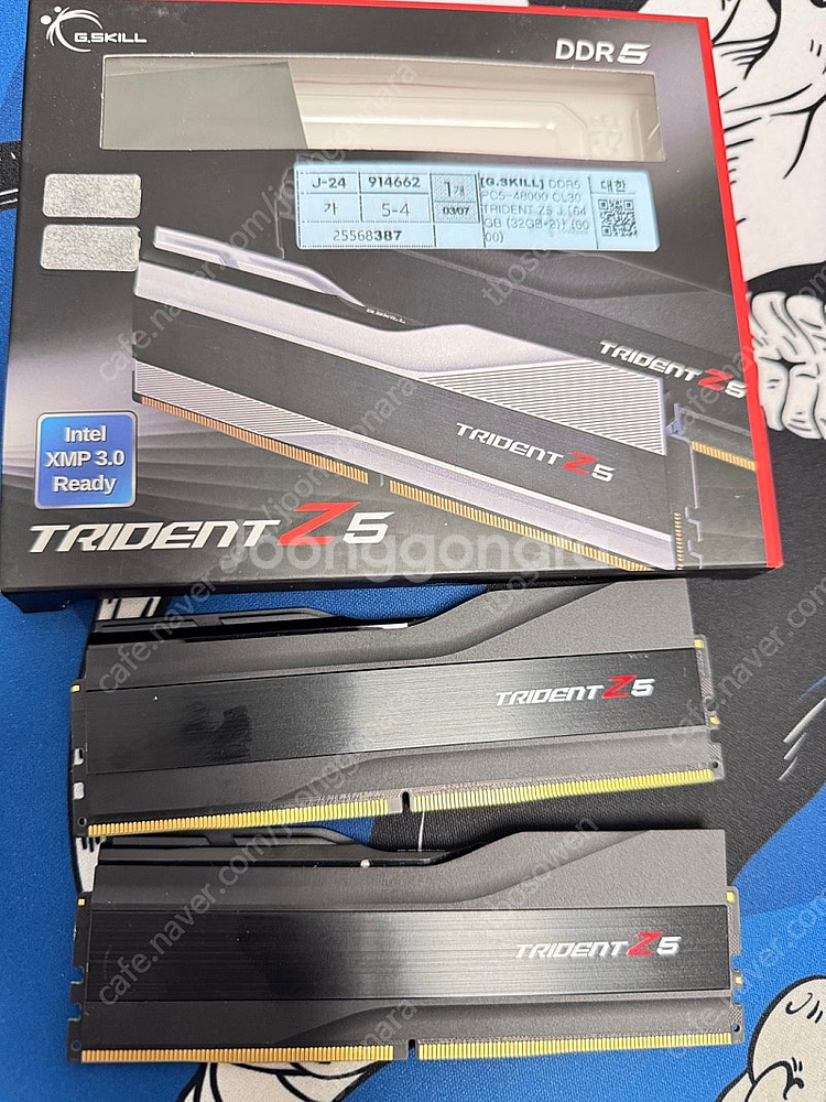 지스킬 trident Z 64GB (32x2) 6000...--0