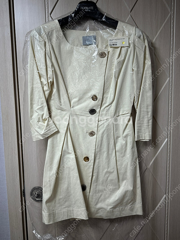 노미나떼 버터크림색 원피스--4