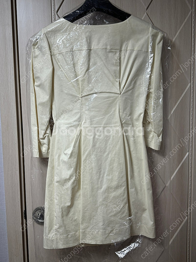 노미나떼 버터크림색 원피스--5