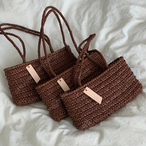 로로핸드웍스 초콜릿백 라탄백 라탄가방