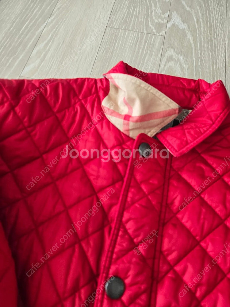 정품 버버리 누빔 퀼팅자켓 14y 여성55 상태최상(사...--1
