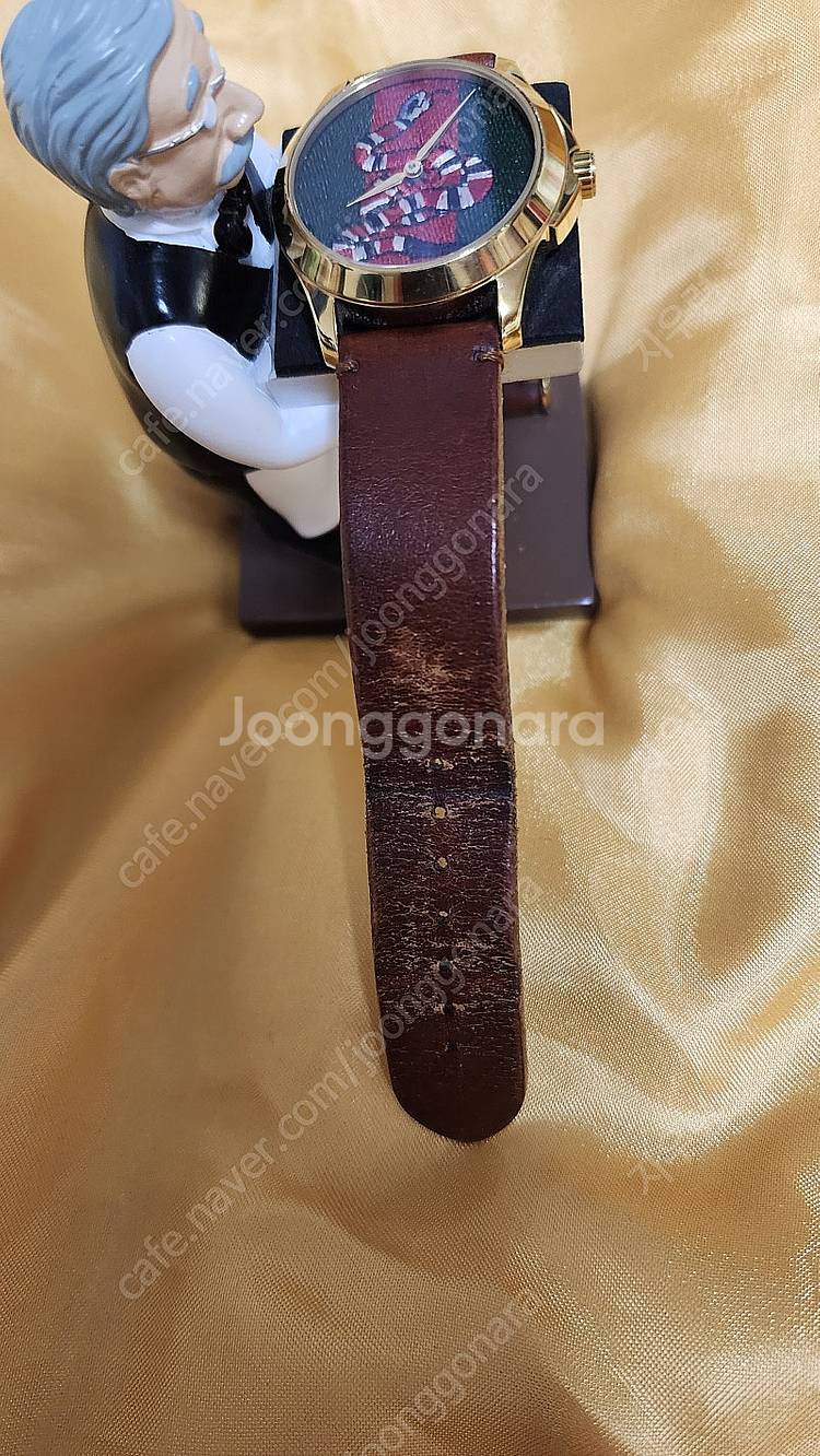 구찌GUCCI YA1264012 스네이크 골드38mm ...--3