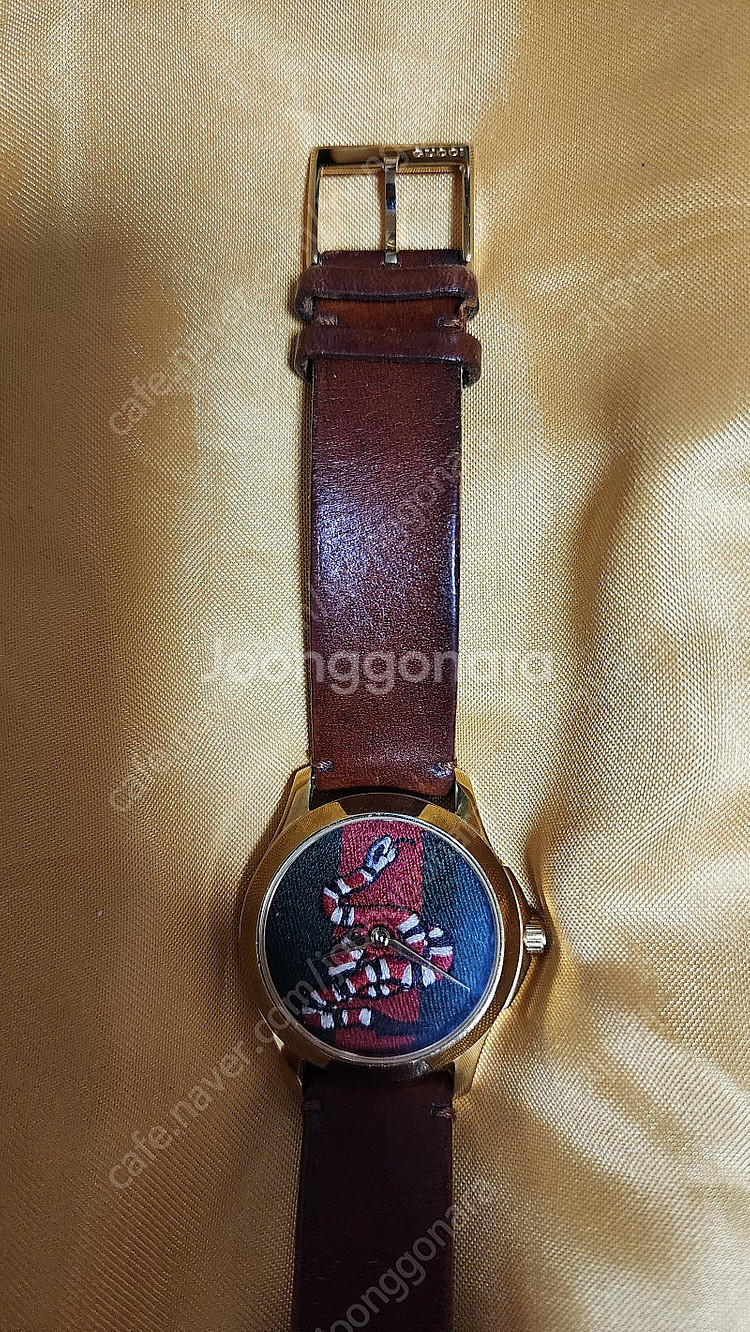 구찌GUCCI YA1264012 스네이크 골드38mm ...--6