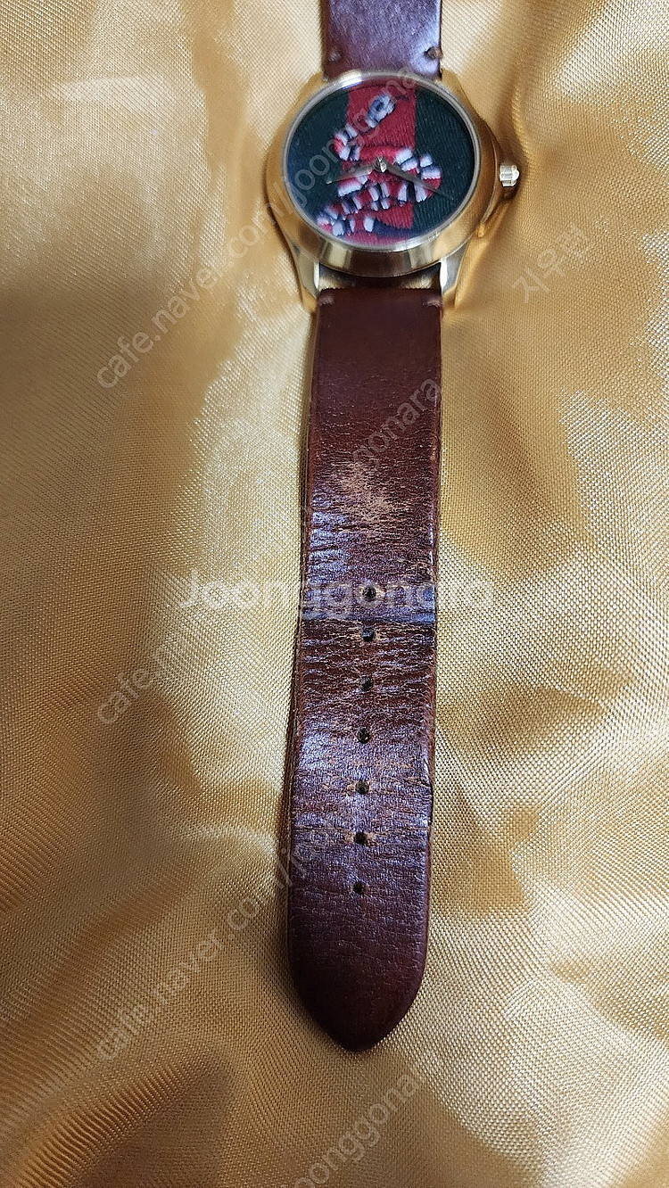 구찌GUCCI YA1264012 스네이크 골드38mm ...--7