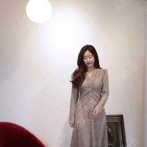 우주미녀 레이스 원피스 네이비 이미지