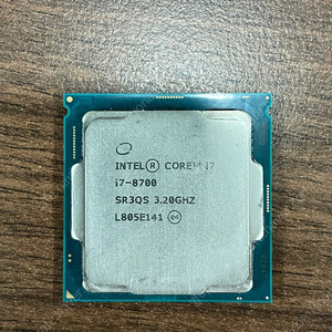 intel i7-8700 CPU 단품 - 10만원에 판매합니다(택포)