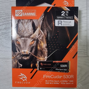 씨게이트 Fire cuda ssd 2tb 팝니다