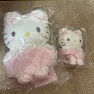 산리오 흰 고양이 시로네코 발레리나 시리즈 헬로키티 마스코트&누이 일괄 판매