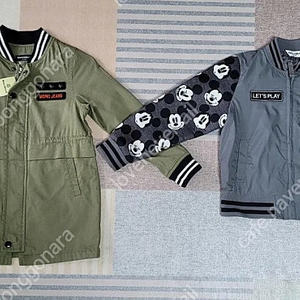 남아 120 바람막이 점퍼 2개 일괄(1개 새거) 택포