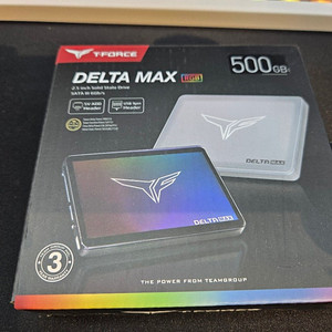 팀그룹 델타MAX RGB SSD 500GB 블랙 판매합니다.
