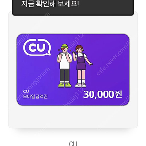 Cu 30000만원 쿠폰