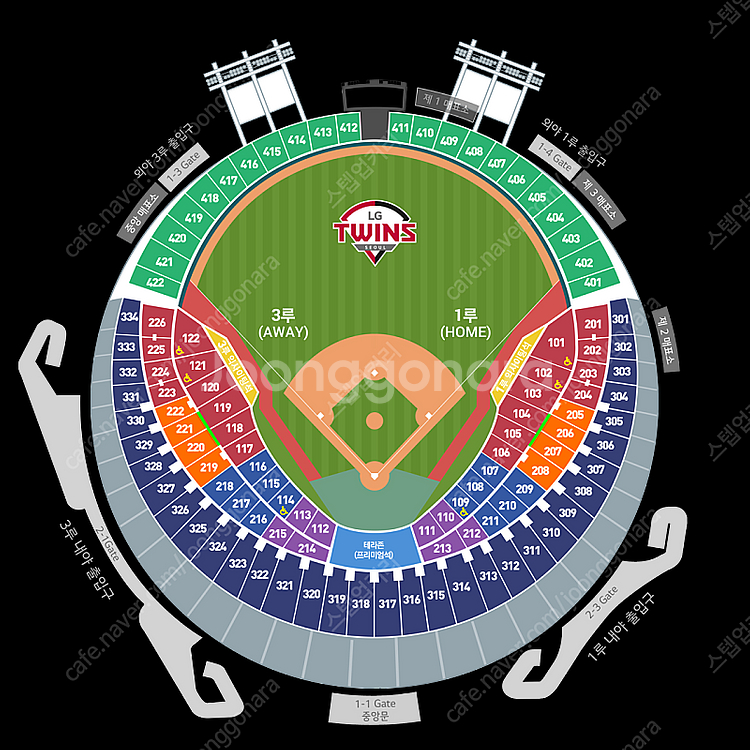 4월11일(금) LG vs 두산 3루 오렌지(220블럭...--0