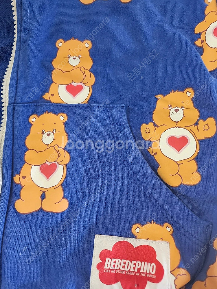 베베드피노 후드집업셋트 2벌(블루/그레이) 120사이즈--5