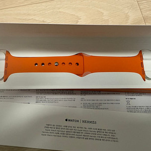 애플워치 오랑쥬 실리콘 스트랩 새상품 42mm