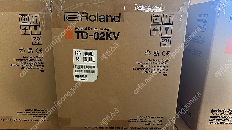 [판매]롤랜드 전자드럼 TD-02KV 공동구매후 남은 1대