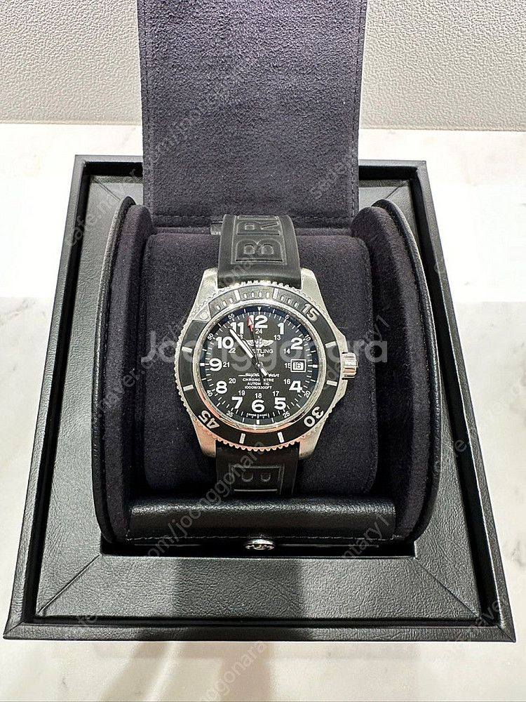 브라이틀링 슈퍼오션2 44mm 팝니다(러버밴드 포함)--4