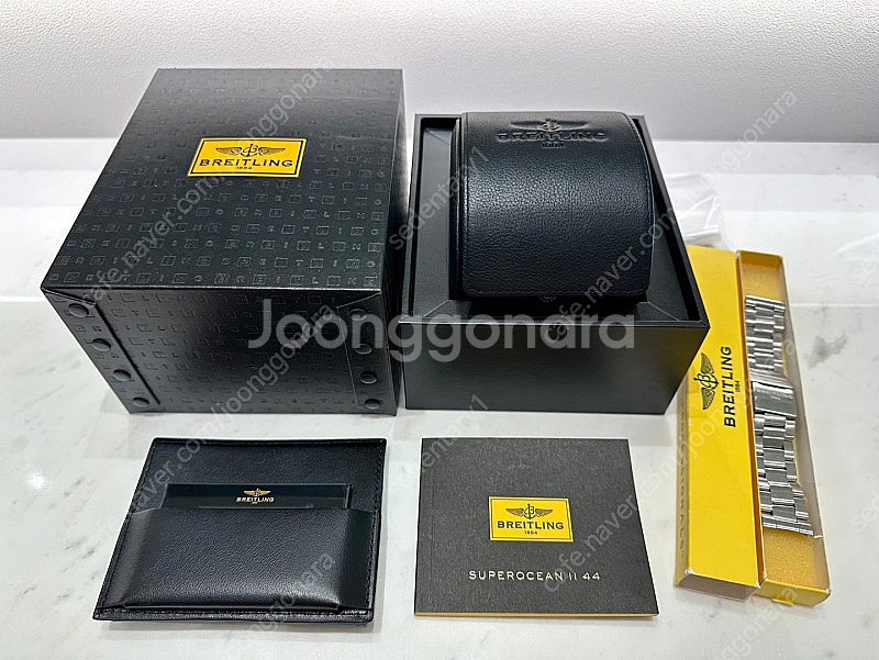 브라이틀링 슈퍼오션2 44mm 팝니다(러버밴드 포함)--5