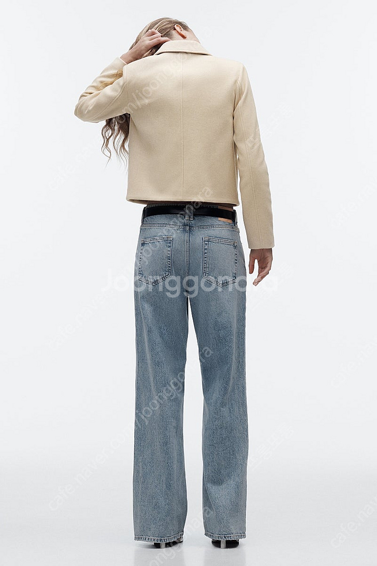 자라 골든 버튼 크롭 점퍼 자켓 블레이저 xs--3