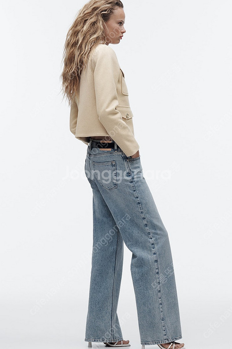 자라 골든 버튼 크롭 점퍼 자켓 블레이저 xs--4