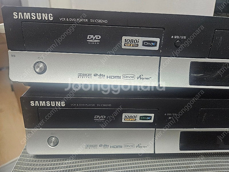 삼성 dvd vhs 비디오 녹화 콤비플레이어 c582h...--1