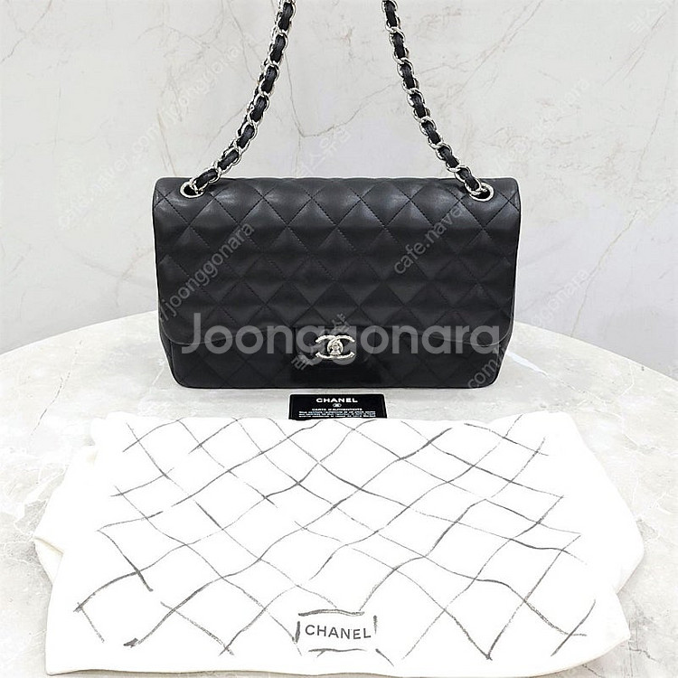 [럭스유] 샤넬 클래식 램스킨 라지 체인 숄더백 18번대--6