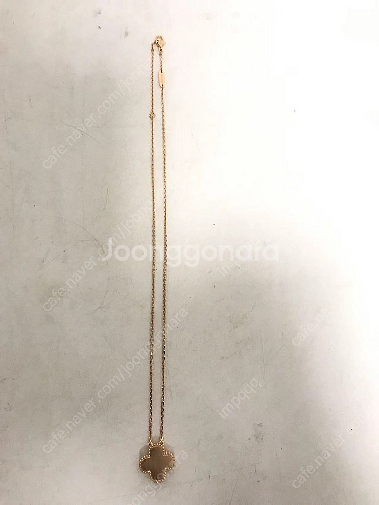 반클리프앤 아펠 1포인트 다이아 알함브라 목걸이--4