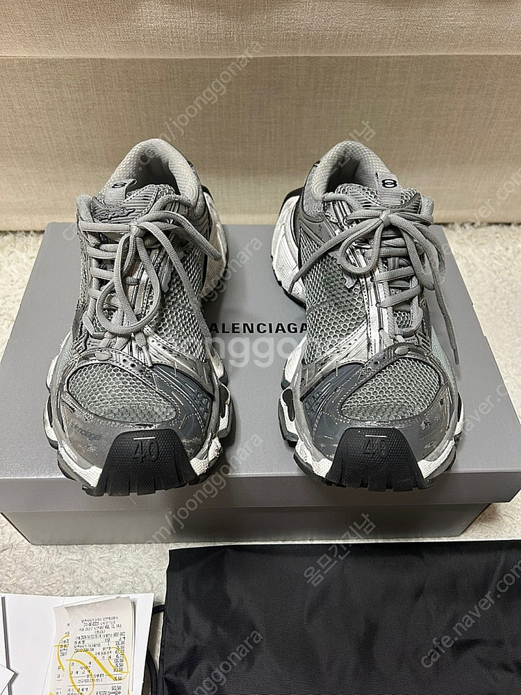 발렌시아가 스테이플러 그레이 정품(40Size)--1