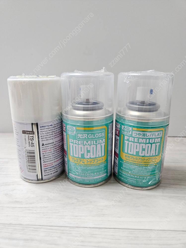 (미개봉택포)타미야 펄화이트 TS-45, 프리미엄 탑코트 유광&무광 스프레이--2