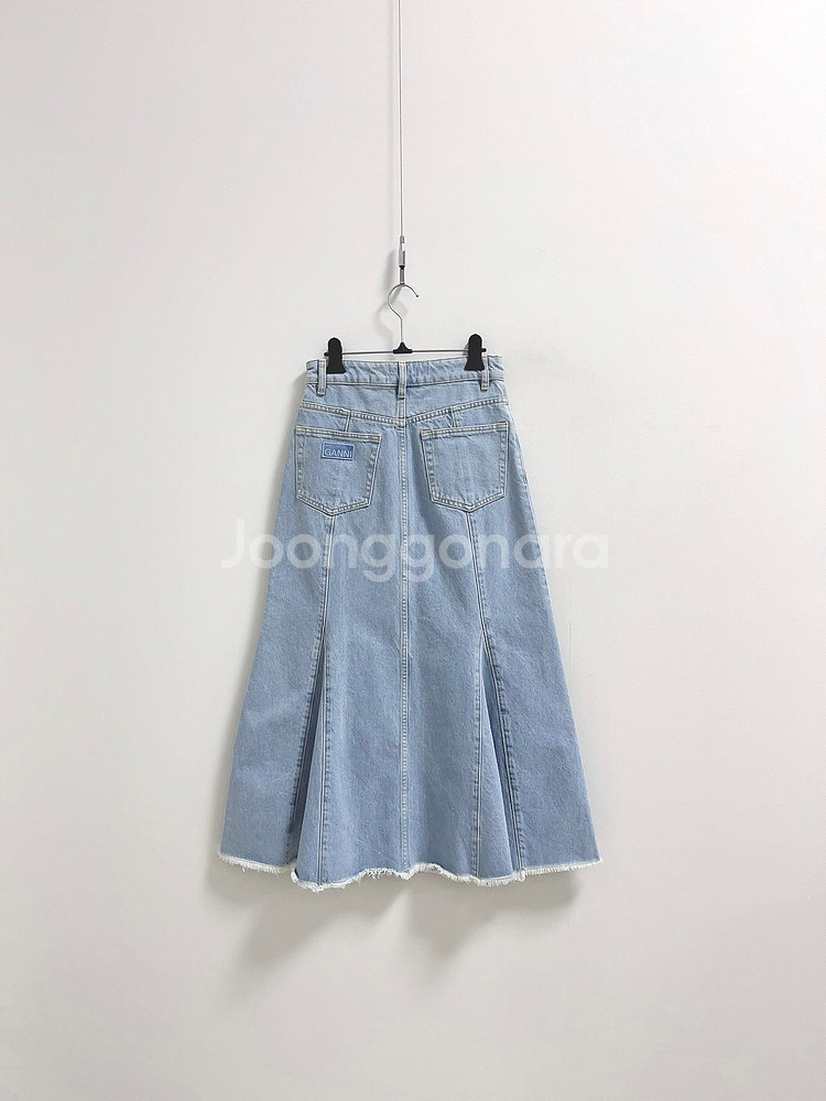 Ganni 가니 데님 스커트/ 립 카라 니트/ 폴로 랄...--6