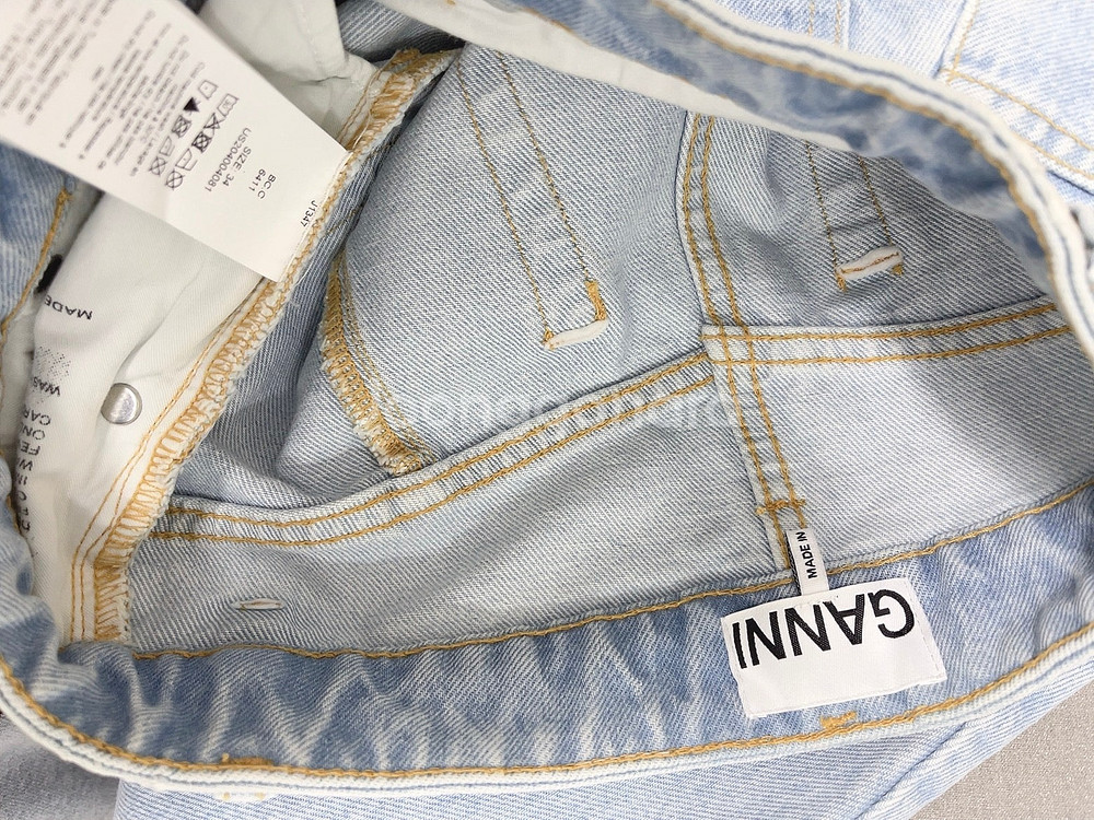 Ganni 가니 데님 스커트/ 립 카라 니트/ 폴로 랄...--8