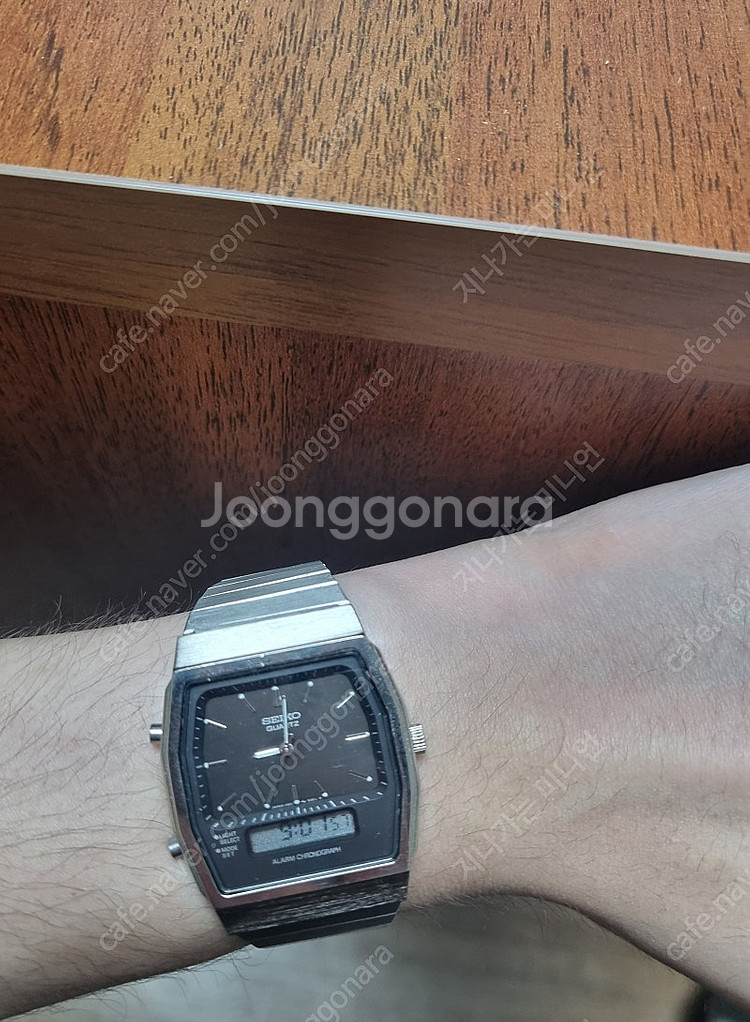 세이코 아나디지 시계 빈티지 시계 디지털 시계--4