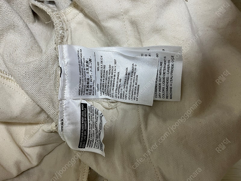 리바이스빈티지클로딩 lvc 신치백 팬츠 34X32사이즈 더블알엘,RRL,폴로,풀카운트,웨어하우스 이미지