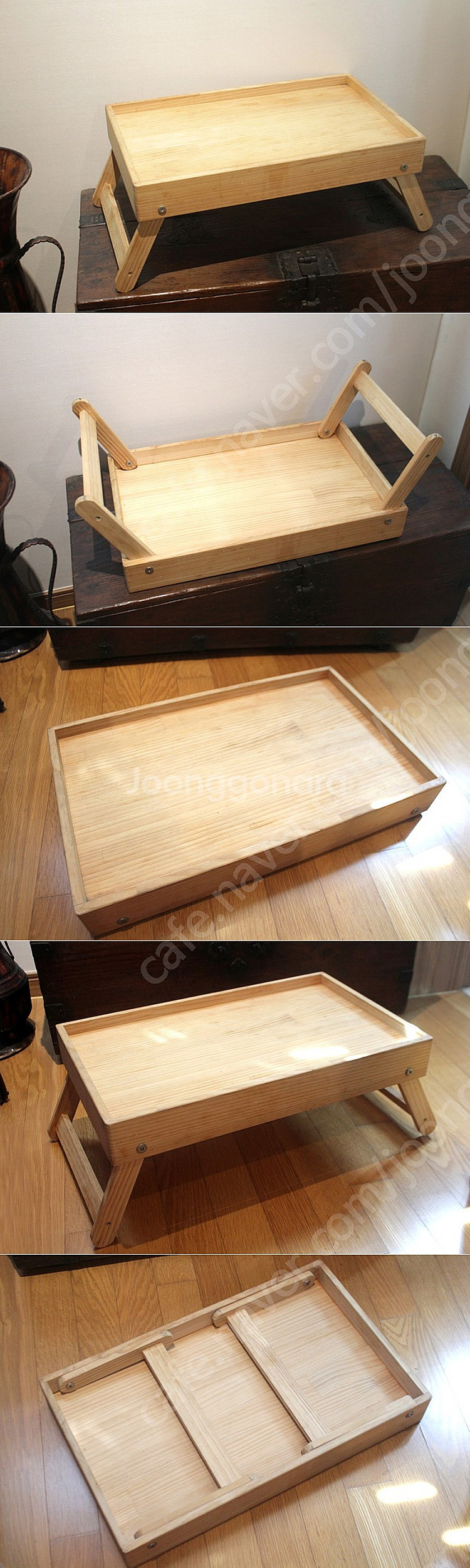 테이블 접이식테이블 티테이블 찻상 미니테이블 나무 원목...--1