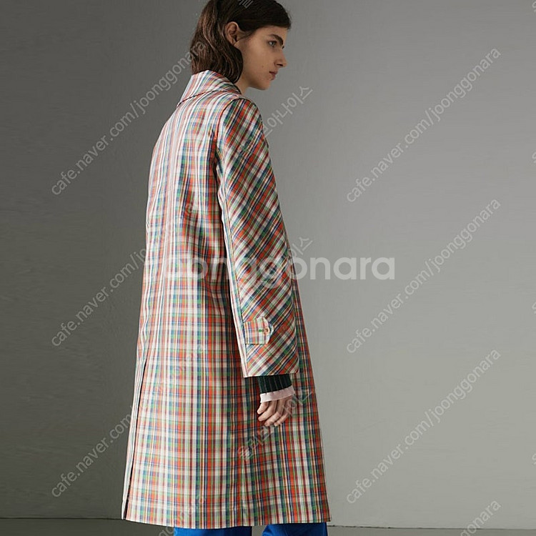 버버리(Burberry) 마이크로체크 실크 블렌드 카코...--1