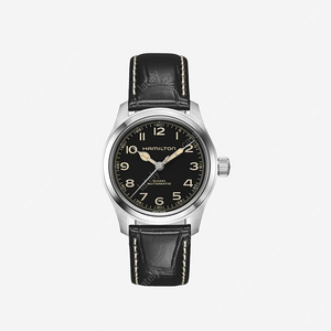 [새상품] 해밀턴 카키필드 머피 38mm 레더 블랙