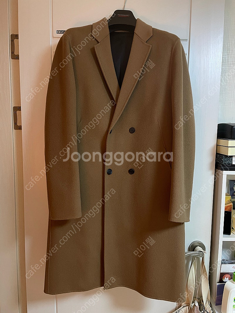 타임옴므 더블 핸드메이드 코드 카멜 105사이즈감--0