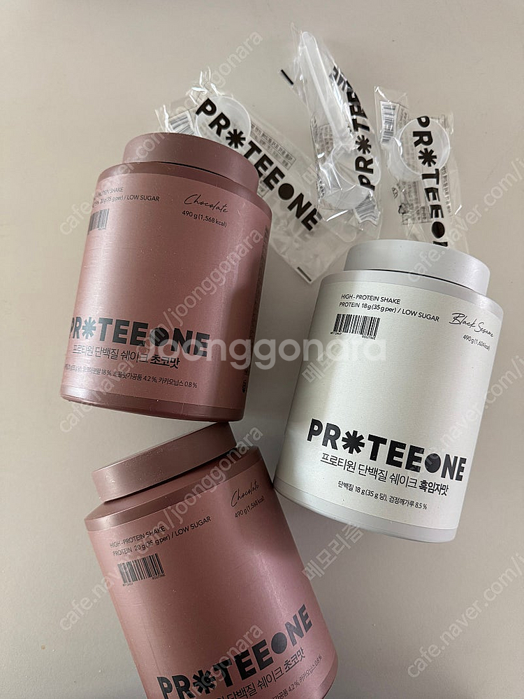 프로티원 흑임자맛 초코맛 새것 스쿱 동봉--0