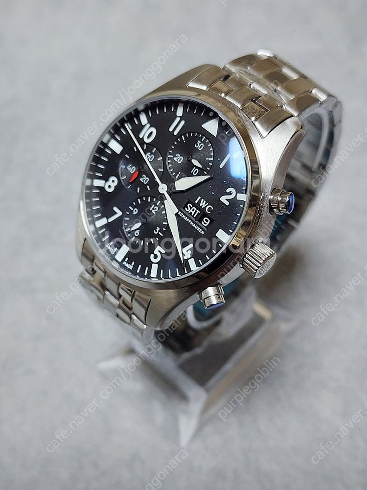IWC 파일럿 손목시계 판매--6